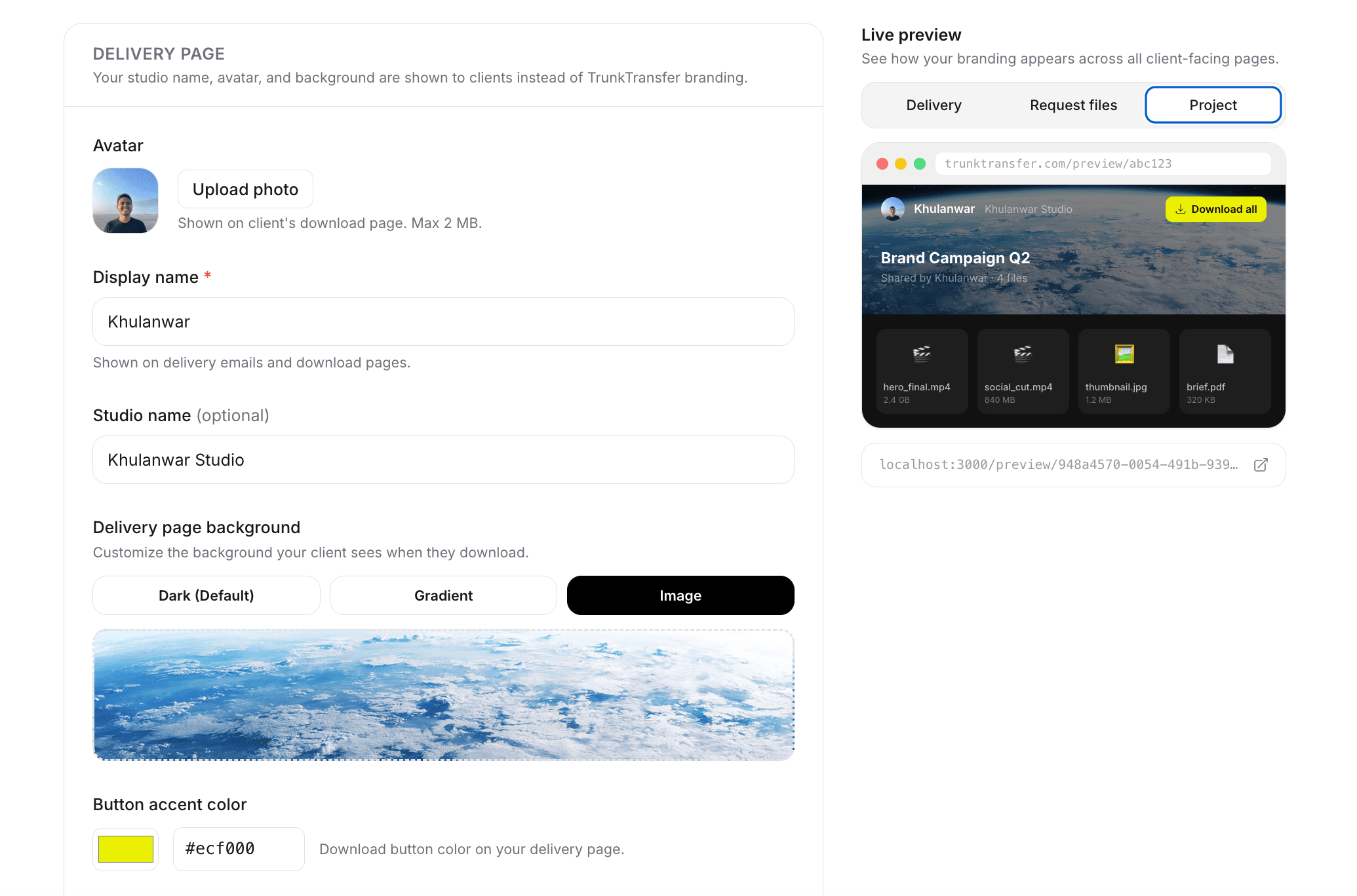 TrunkTransfer screenshot 1
