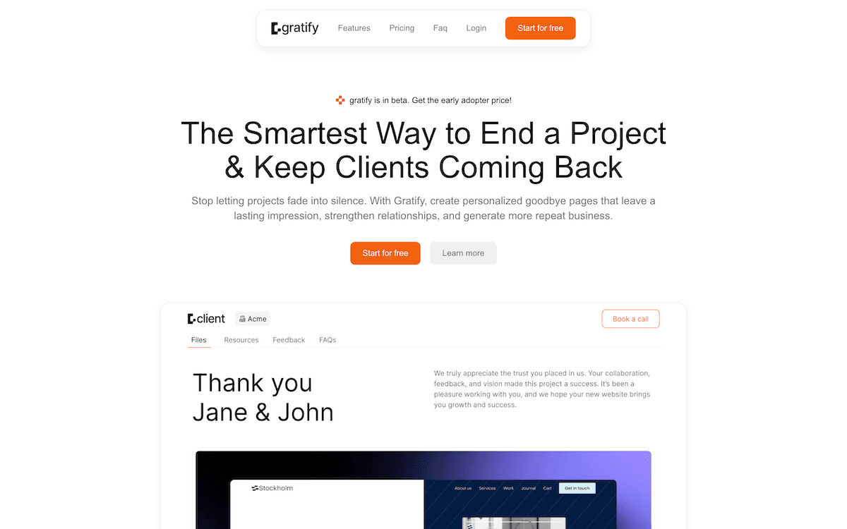 Gratify screenshot 1