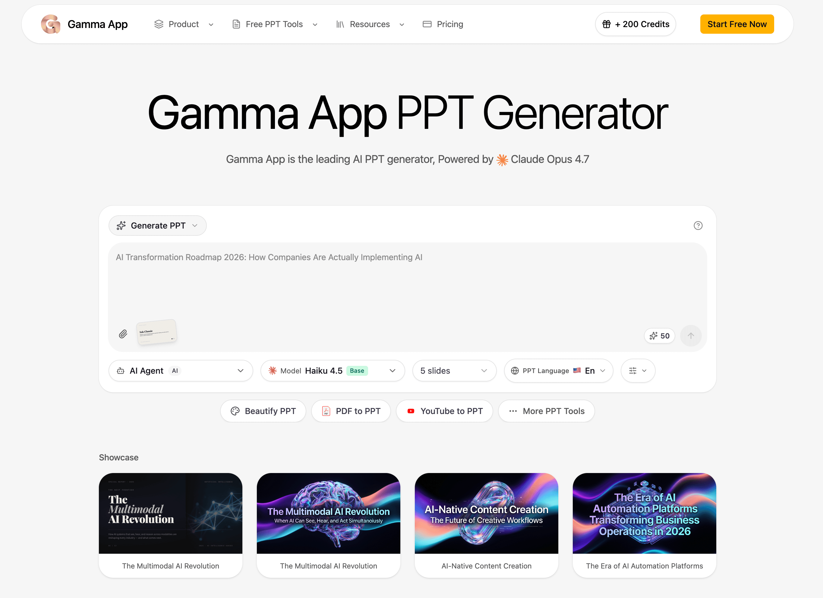 Gamma App AI screenshot 1
