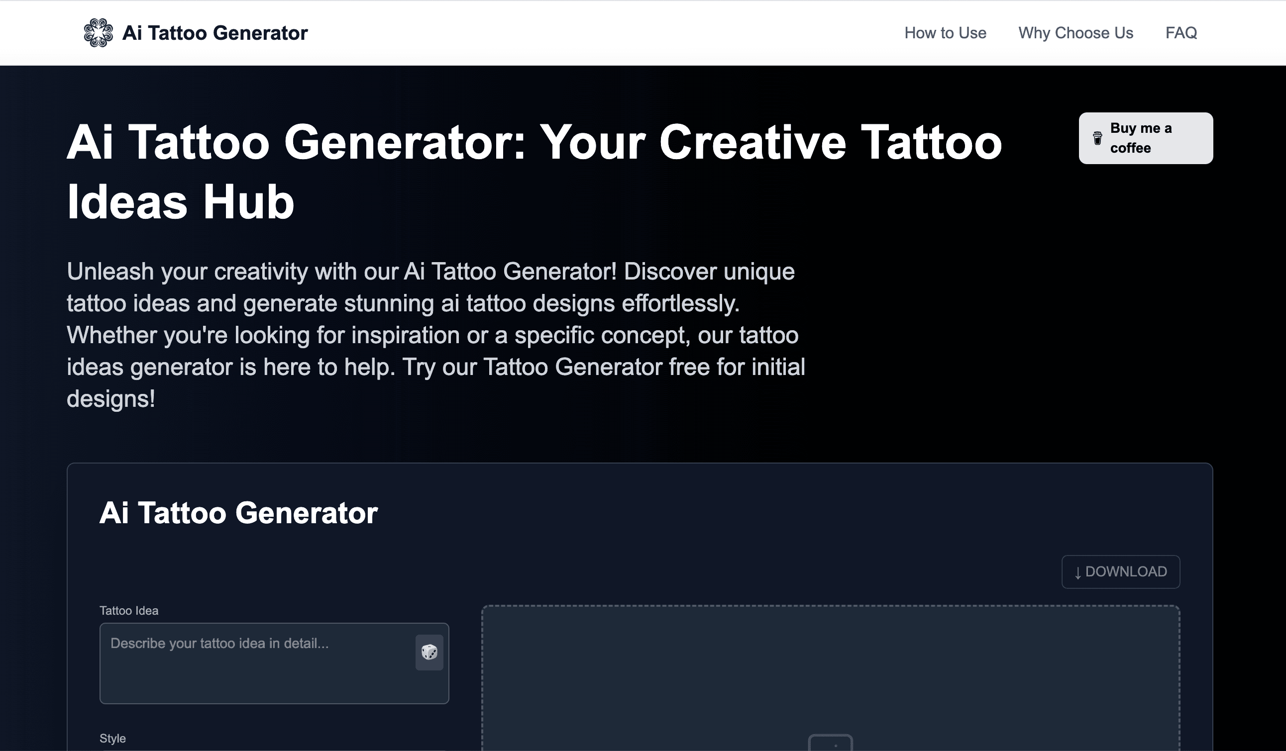 Ai Tattoo Generator screenshot 1