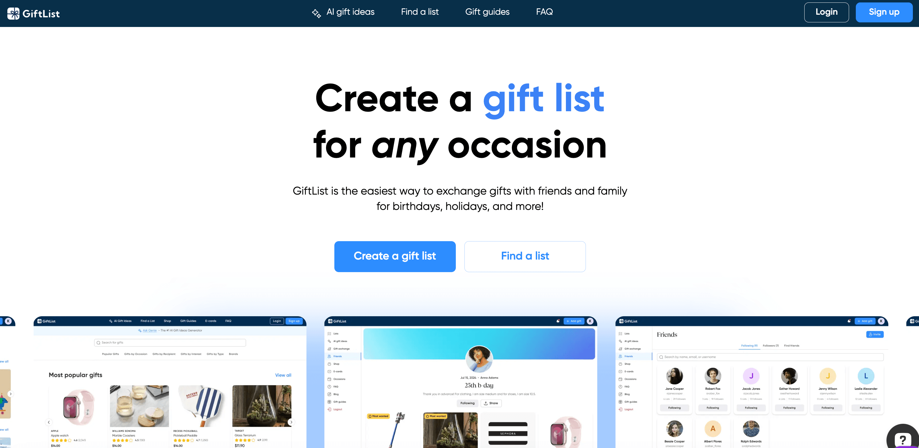 GiftList screenshot 1