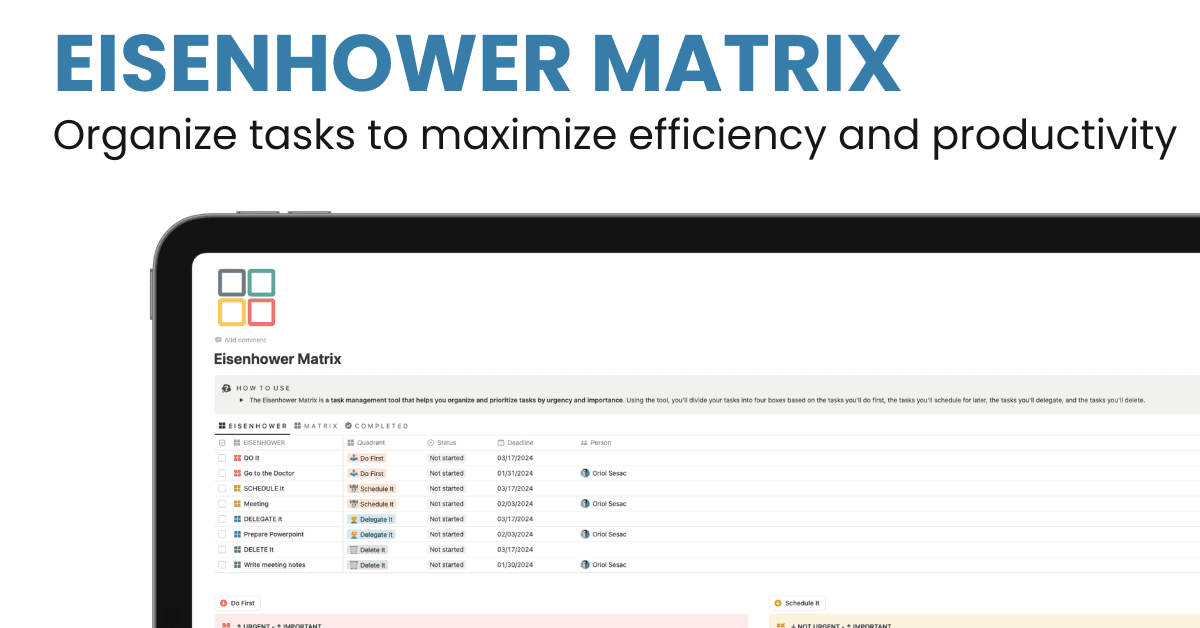 Eisenhower Matrix  screenshot 1