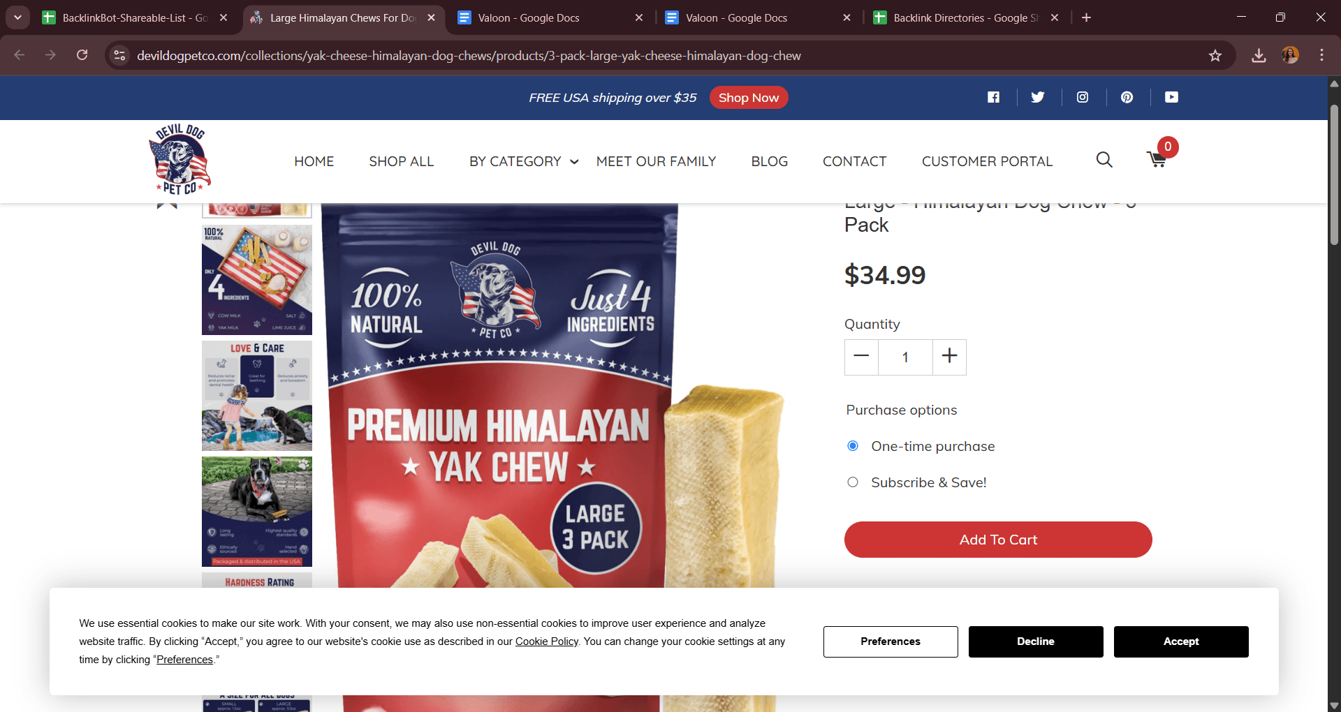 Premium Yak Chews, Bully Sticks and Elk  screenshot 1