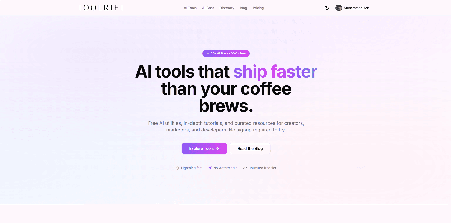 Toolrift screenshot 1