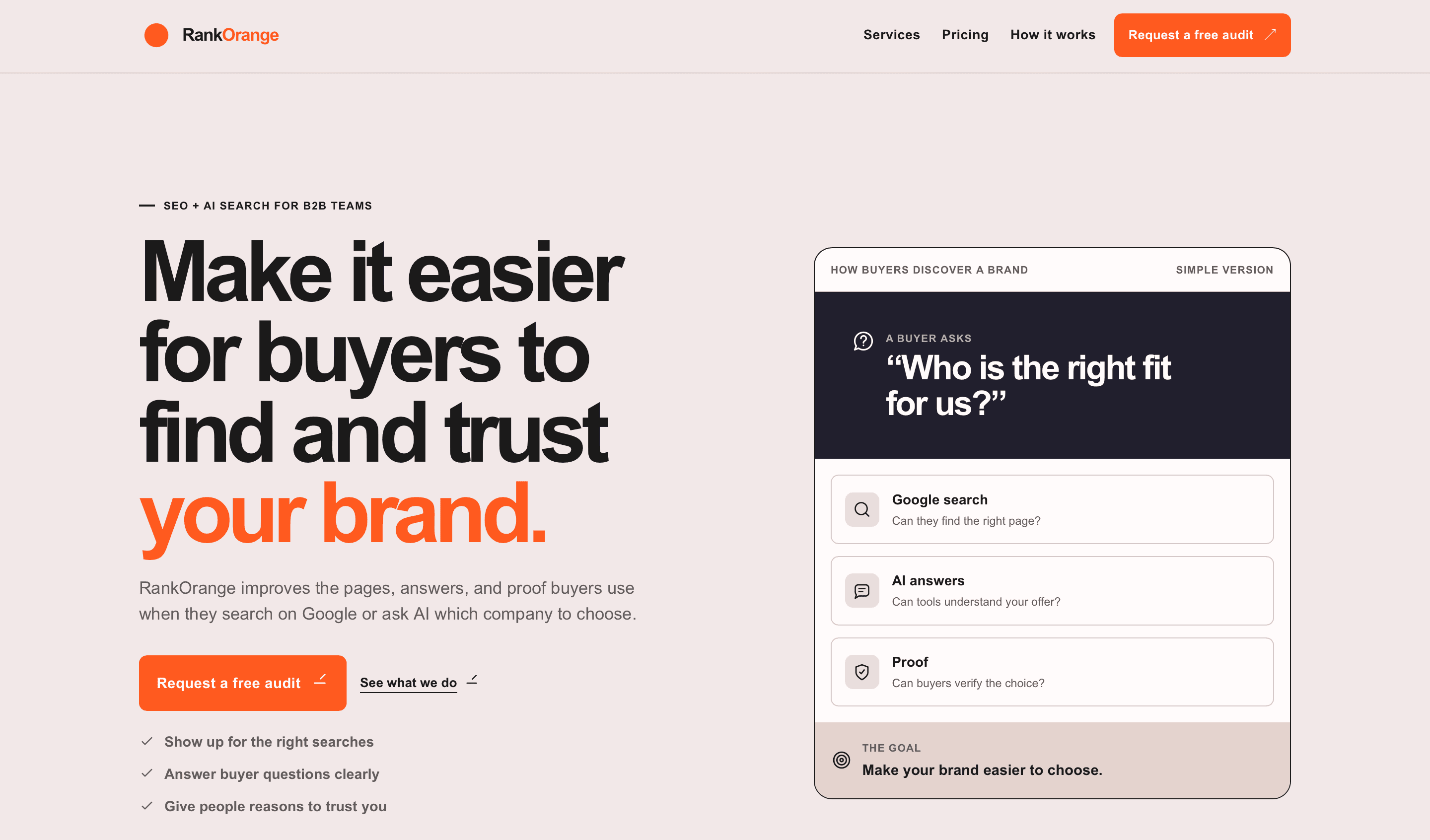 RankOrange GEO Audit screenshot 1