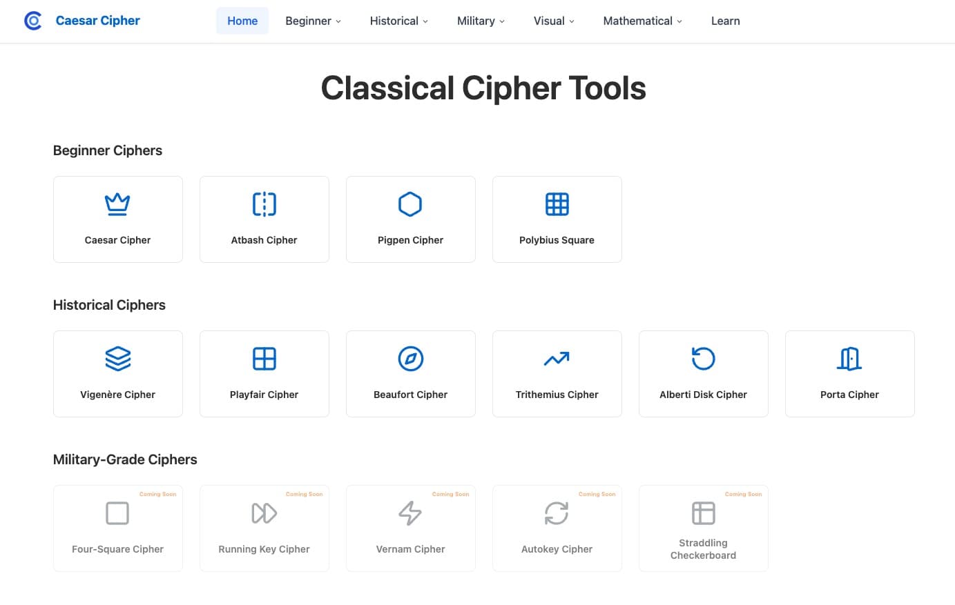 Caesar Cipher screenshot 1