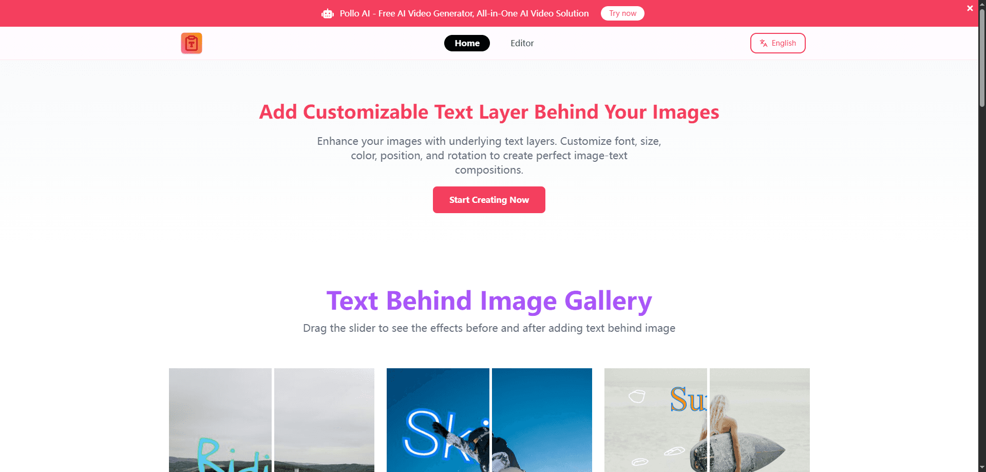 Text Behind Image screenshot 1