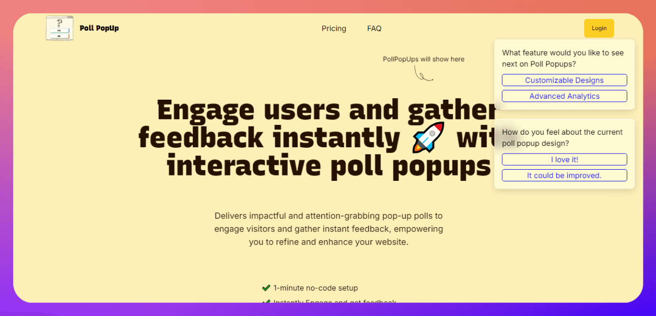 PollPopup screenshot 1