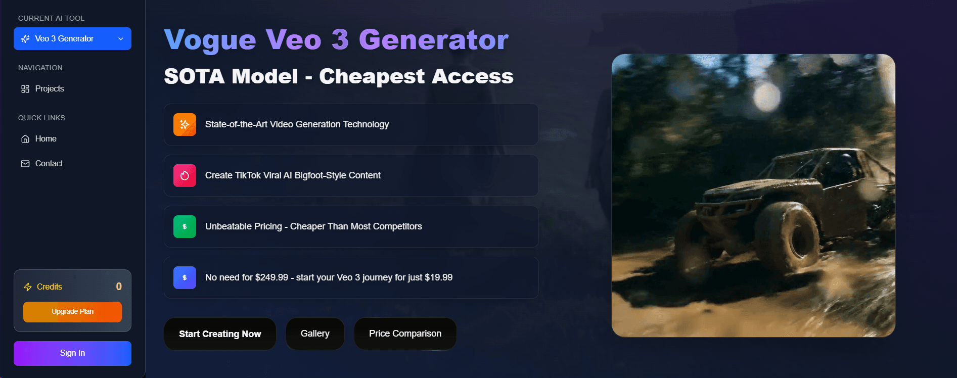 Vogue Veo 3 Generator screenshot 1