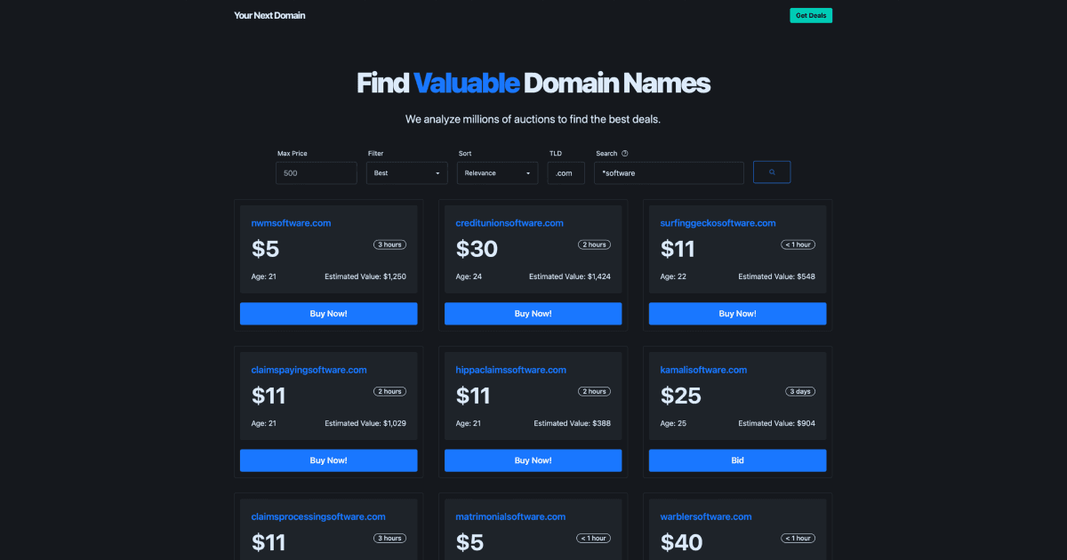 Your Next Domain screenshot 1