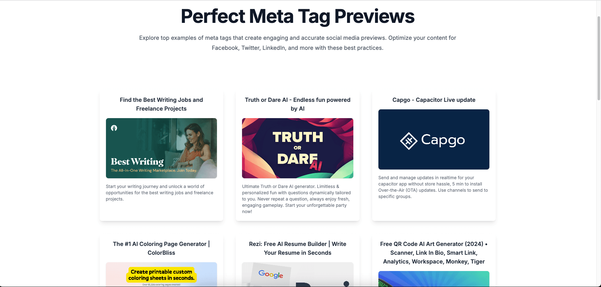 Meta Previews screenshot 1