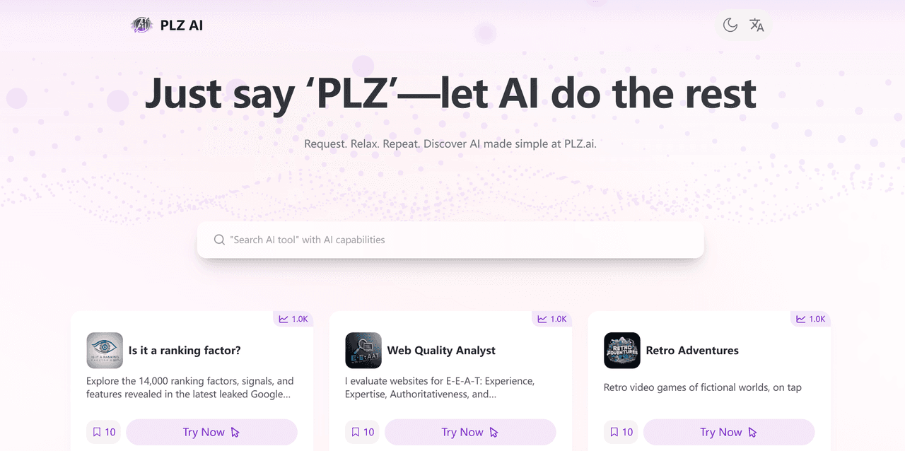 Plz.ai: The Best Comprehensive AI Tool D screenshot 1