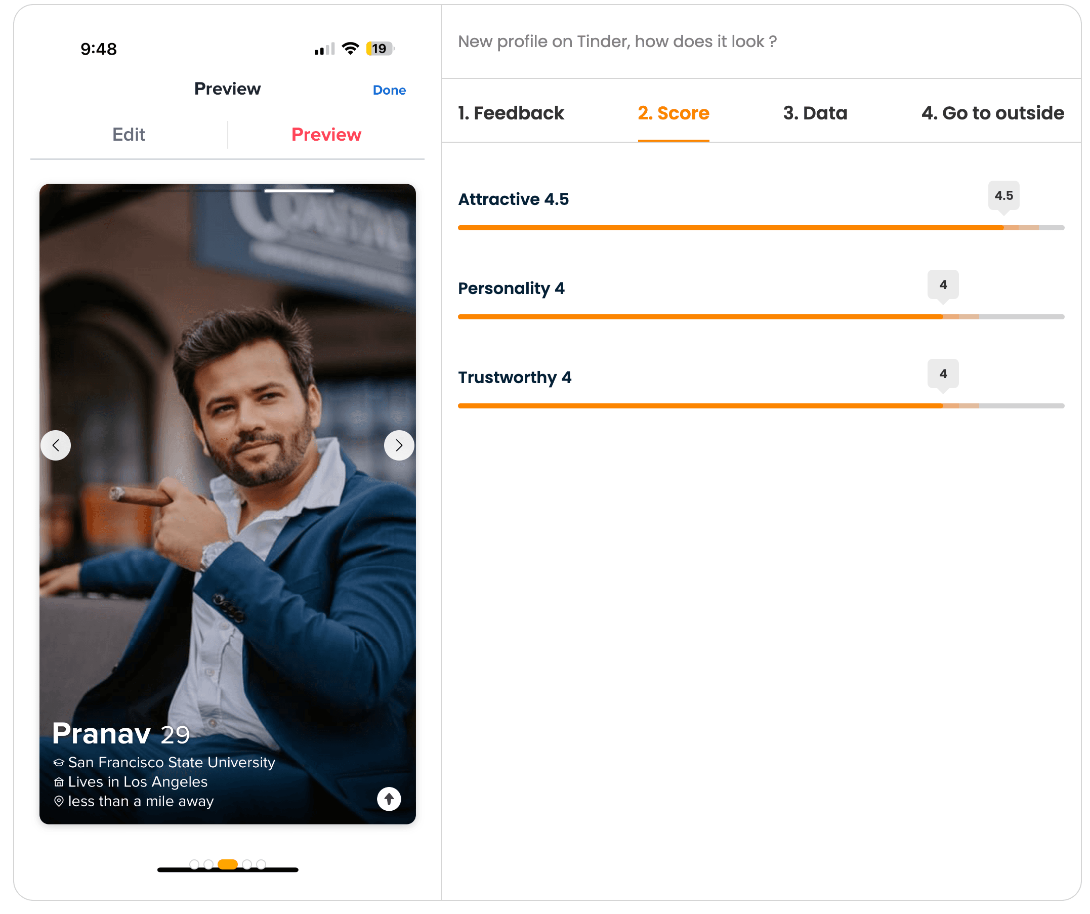 DateReview screenshot 1