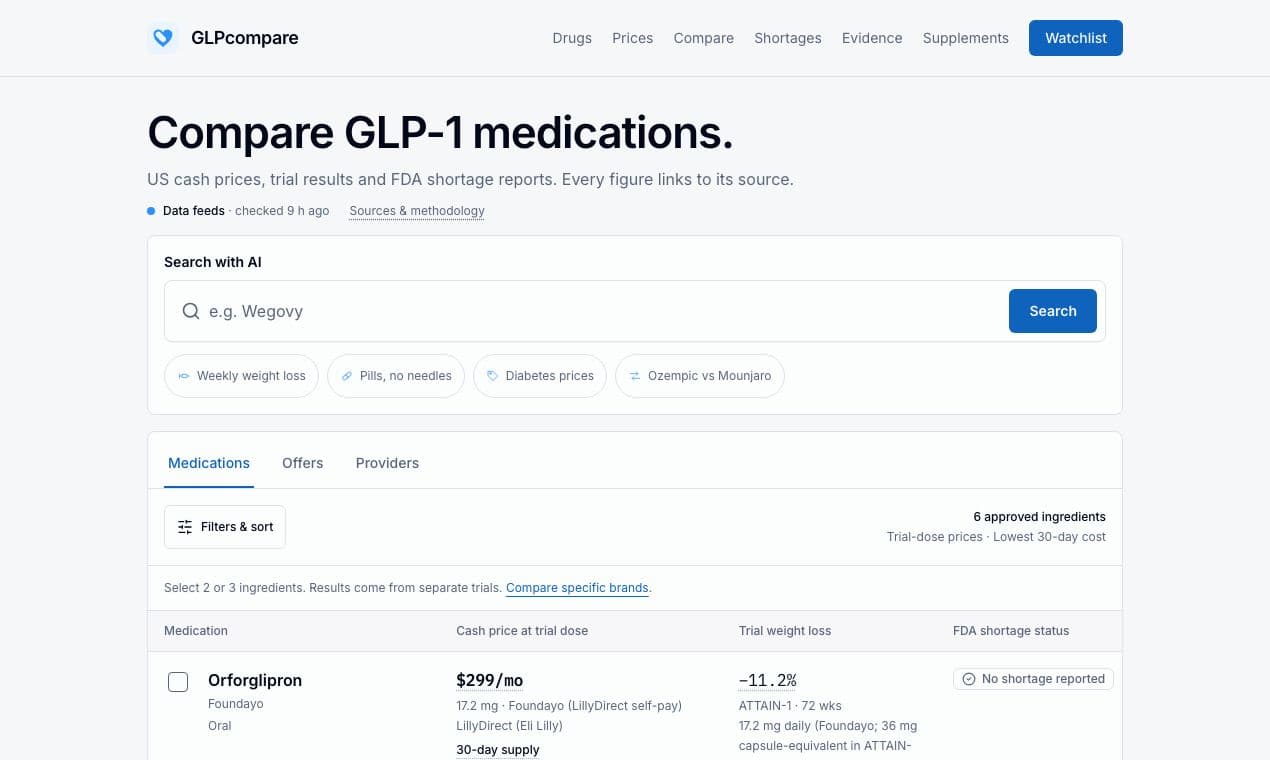 GLPcompare screenshot 1