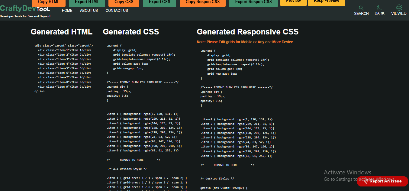 Crafty Dev Tools screenshot 1