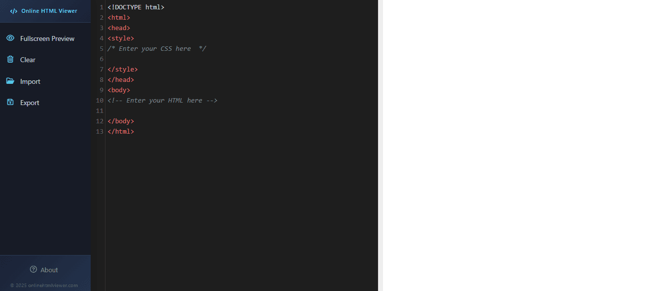 Online HTML Viewer screenshot 1