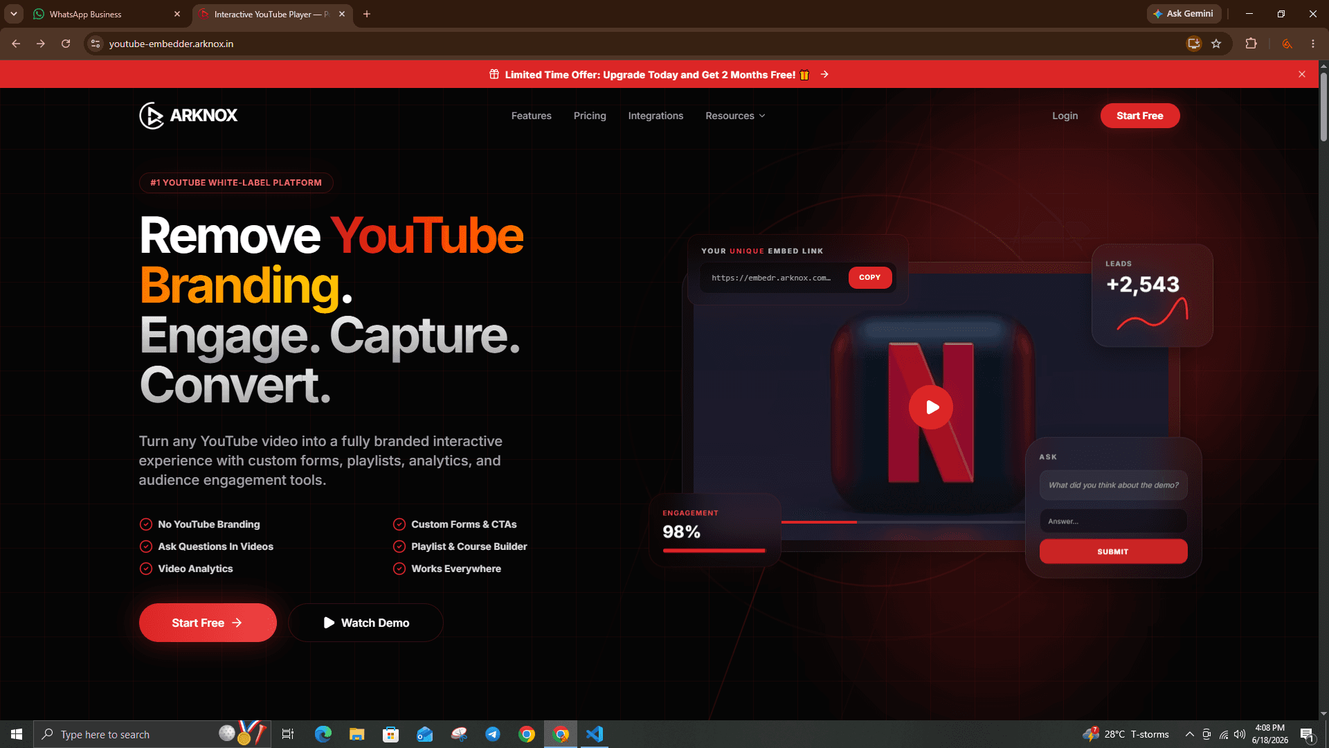 Youtube Embedder screenshot 1