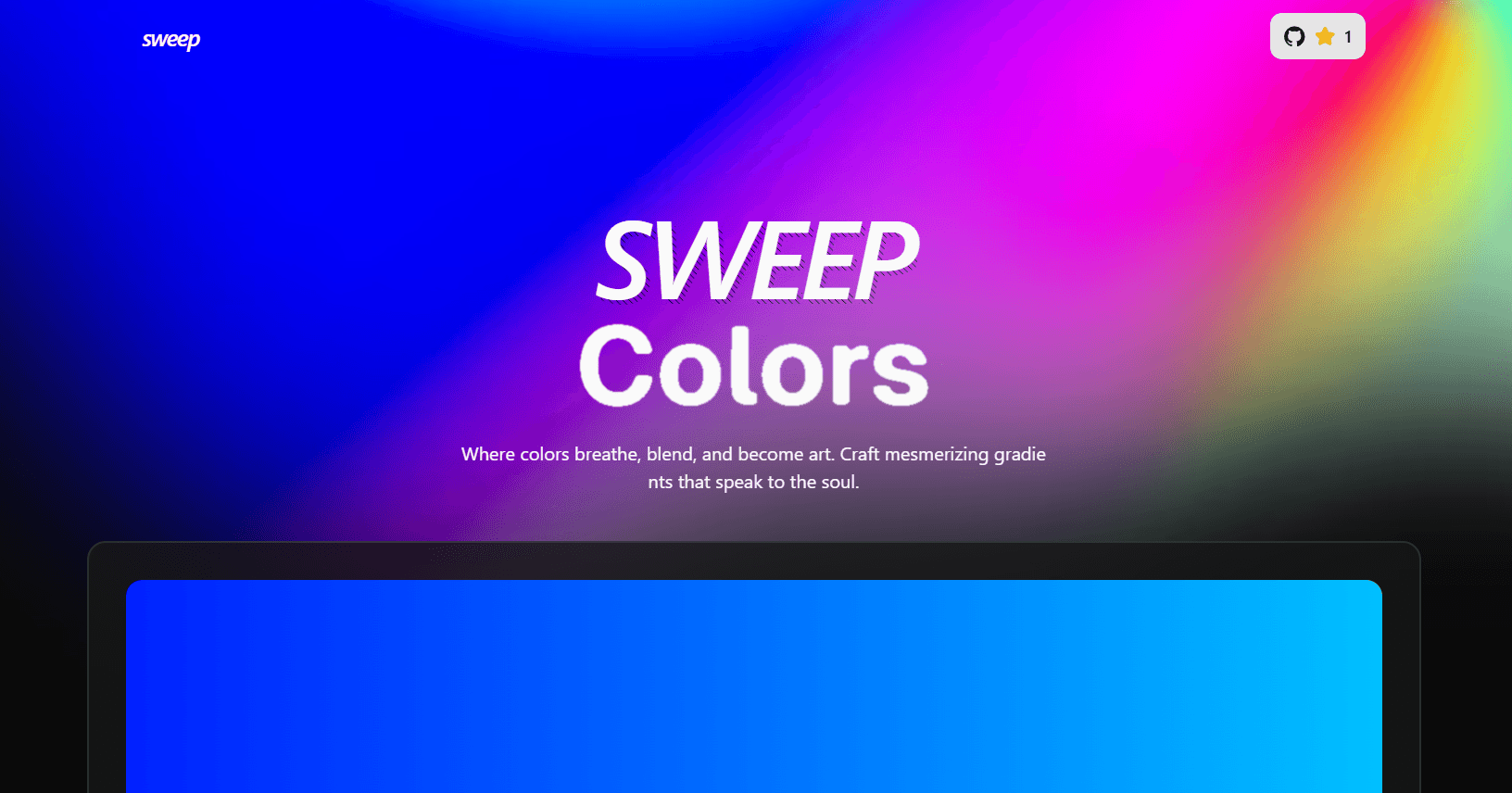 Sweep screenshot 1