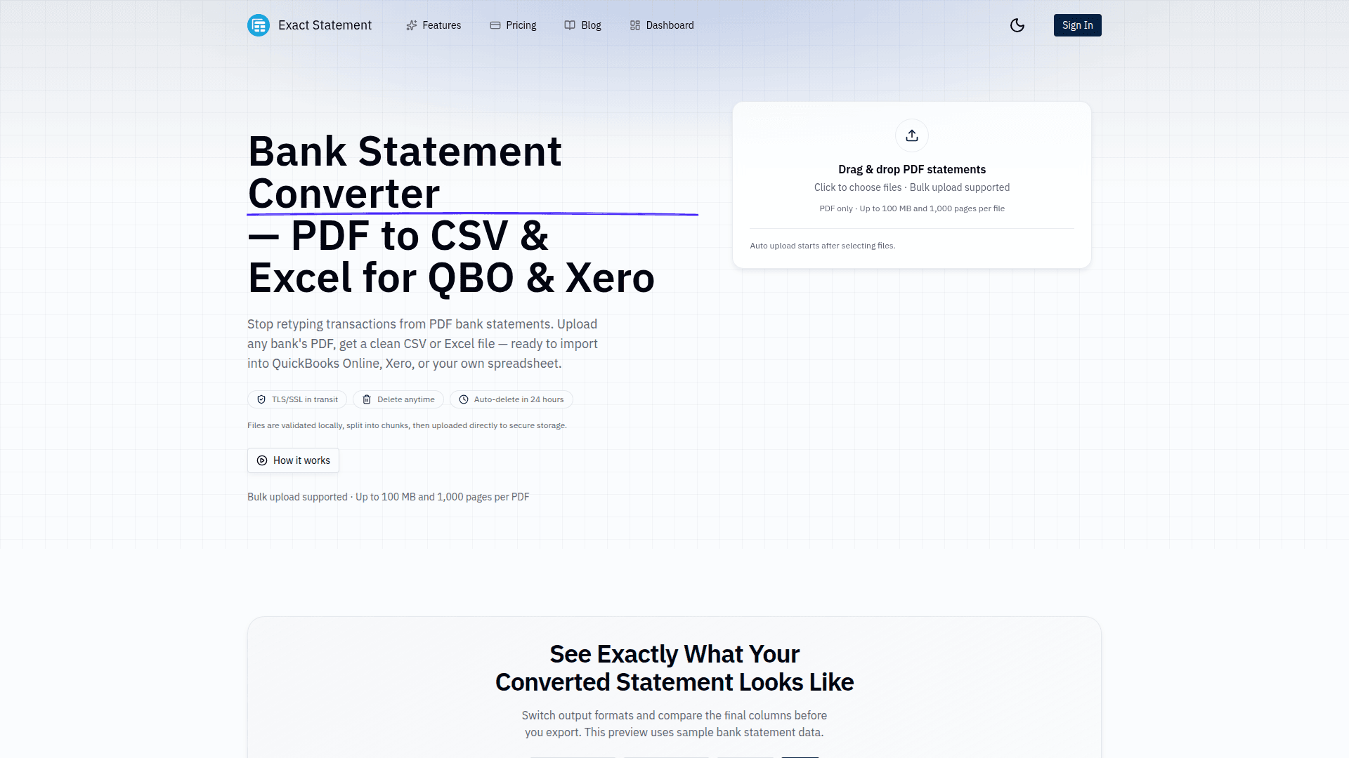 Exact Statement screenshot 1