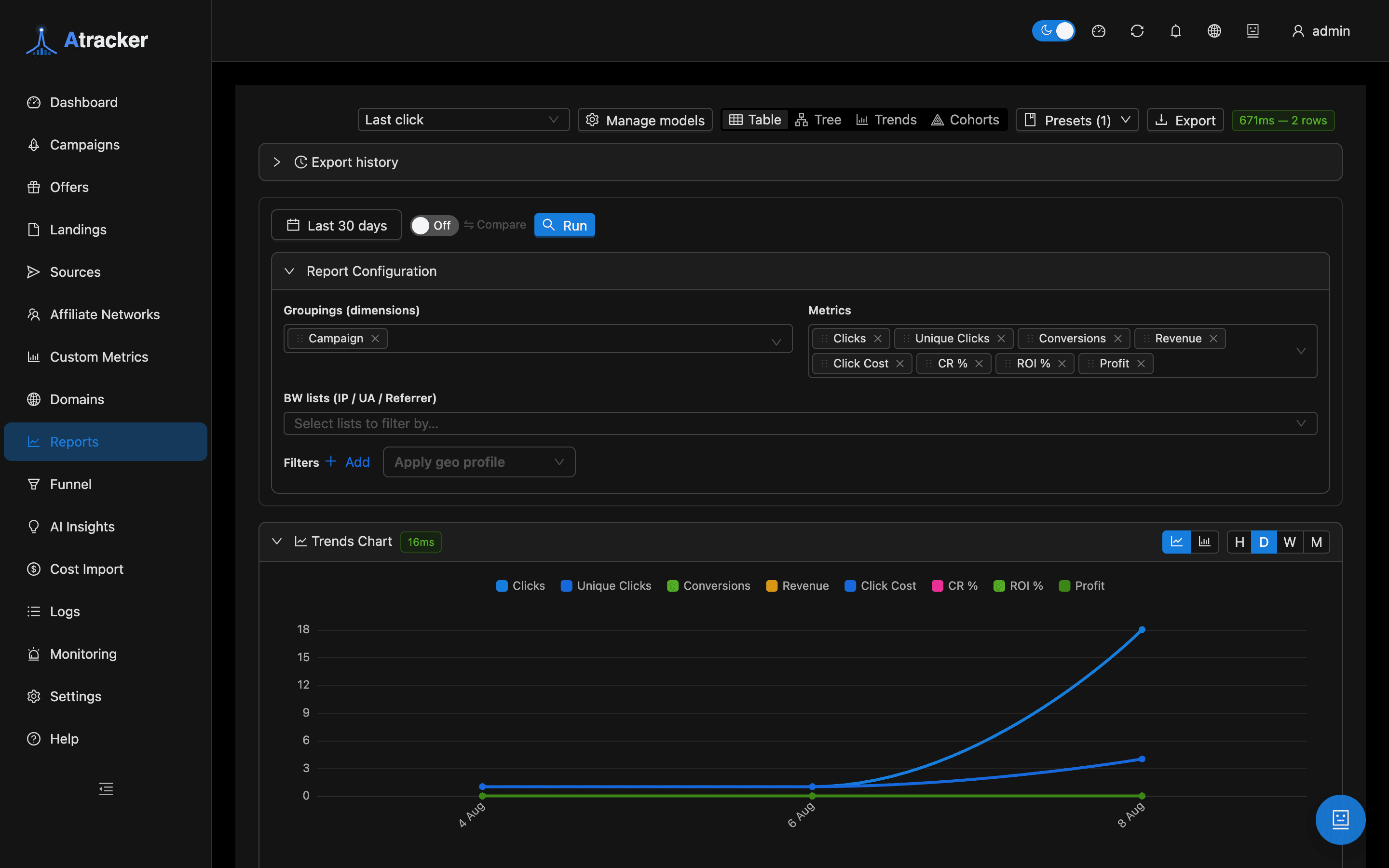 Atracker screenshot 1