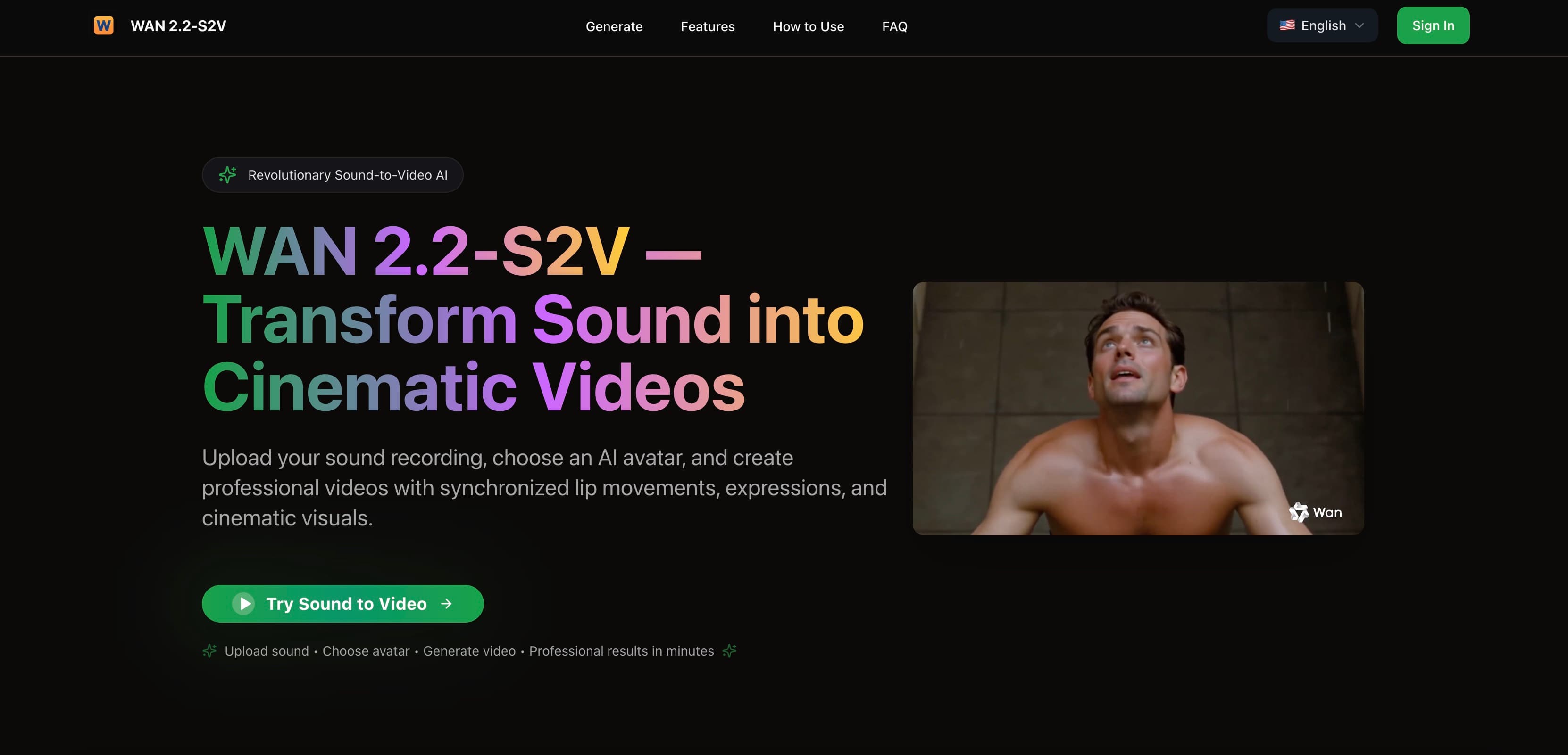 WAN 2.2-S2V screenshot 1