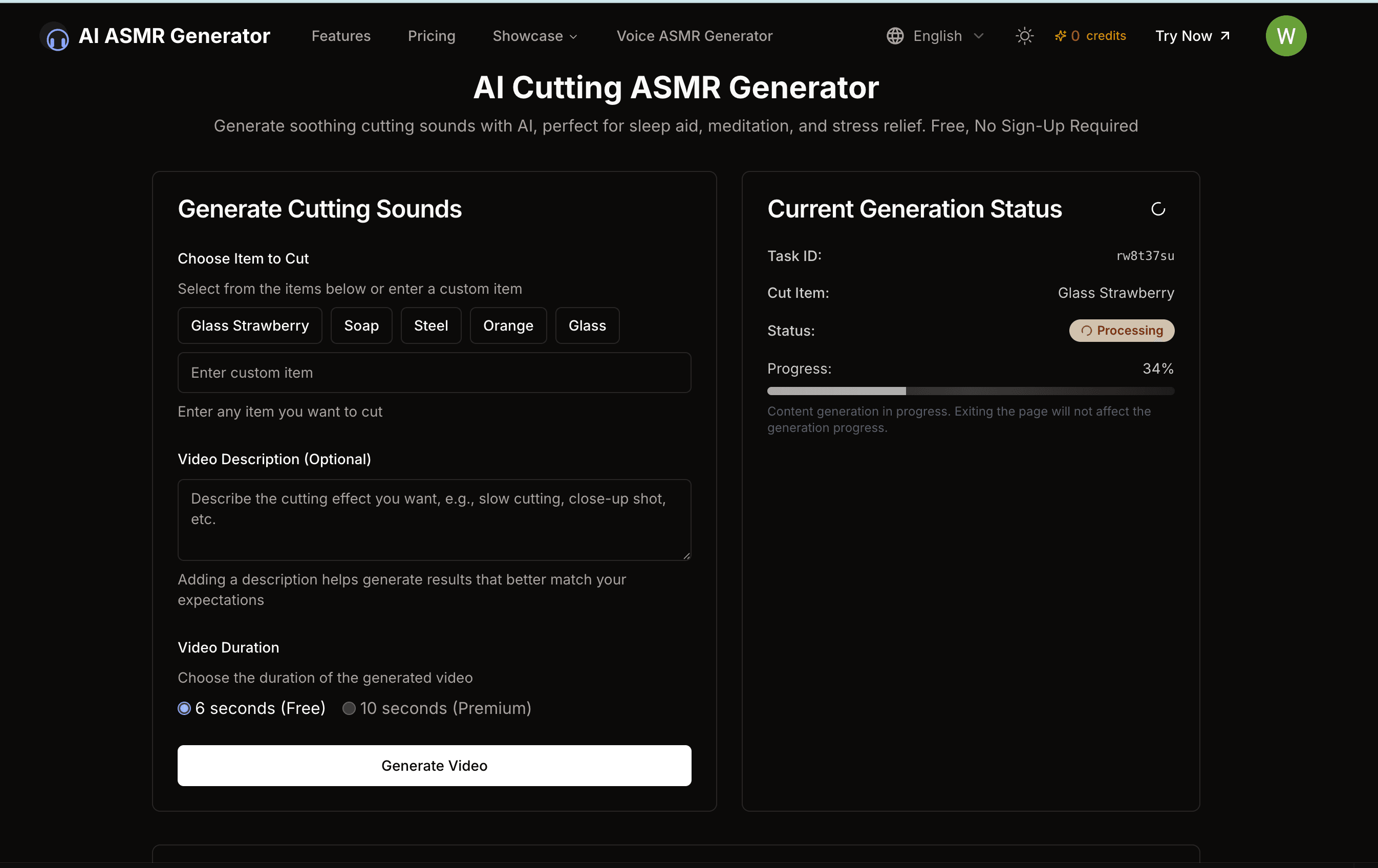 AI ASMR Generator screenshot 1