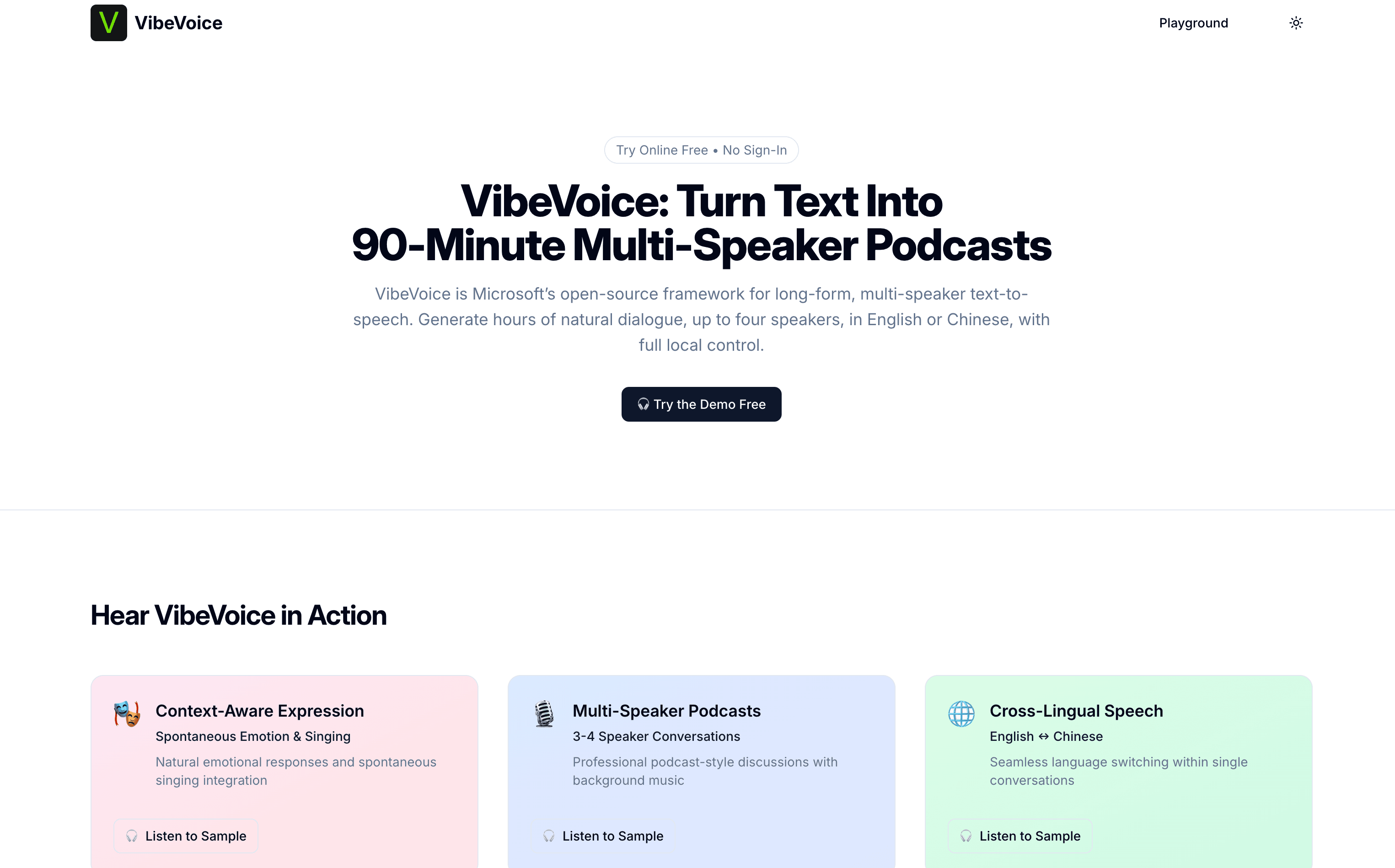 VibeVoice screenshot 1