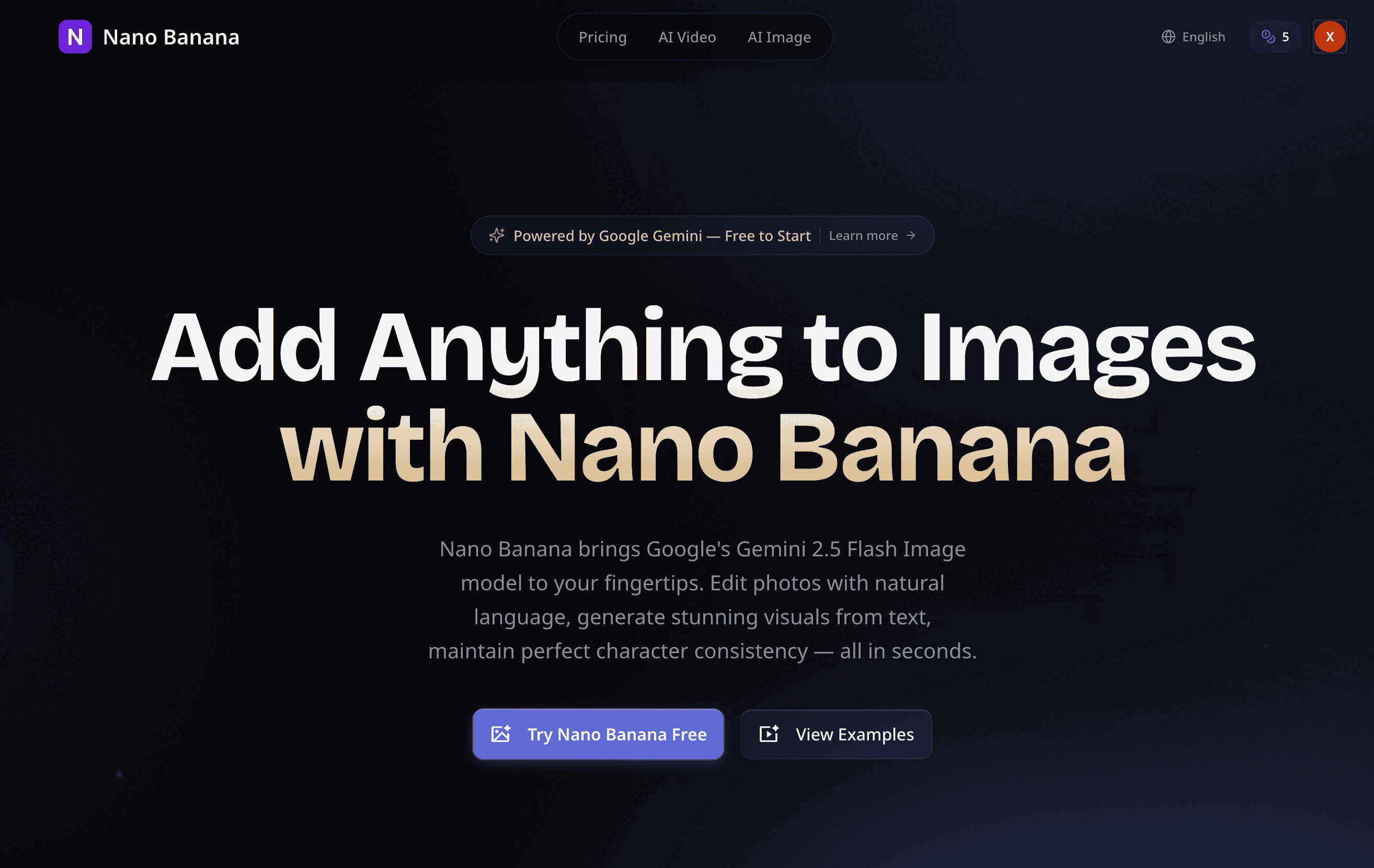 Nano Banana AI screenshot 1