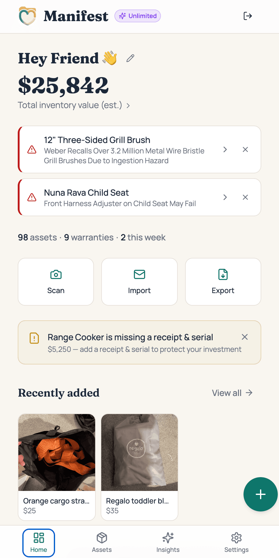 Manifest screenshot 1