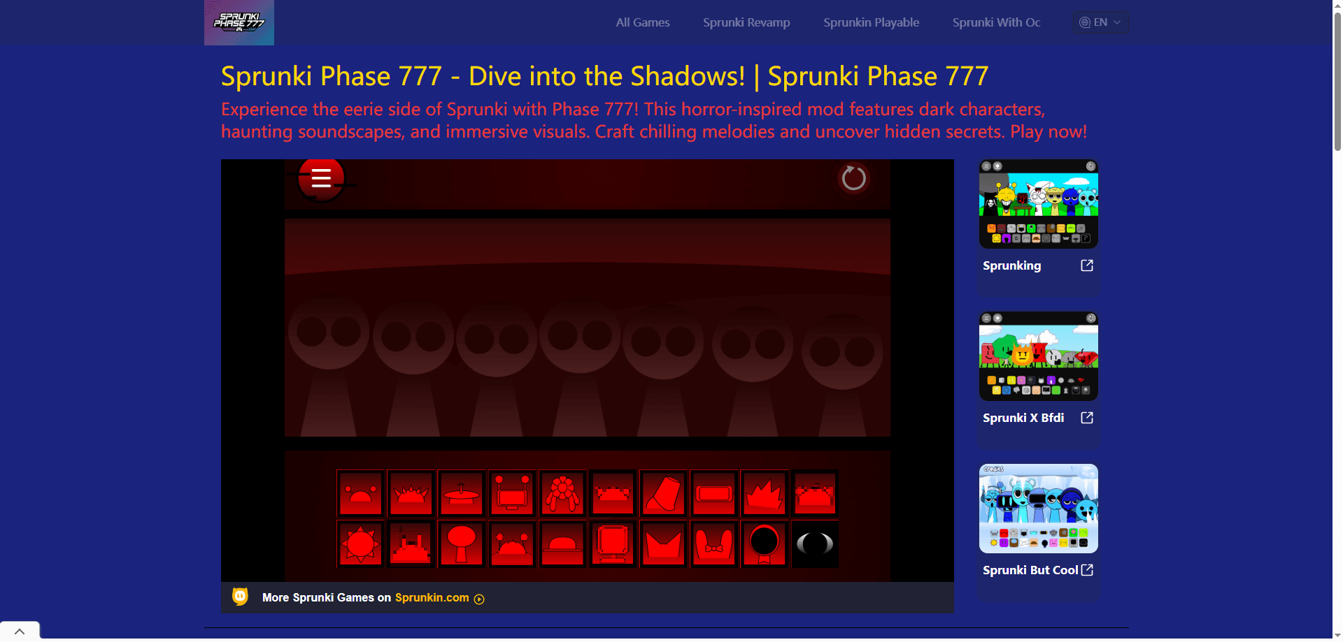 Sprunki Phase 777 screenshot 1