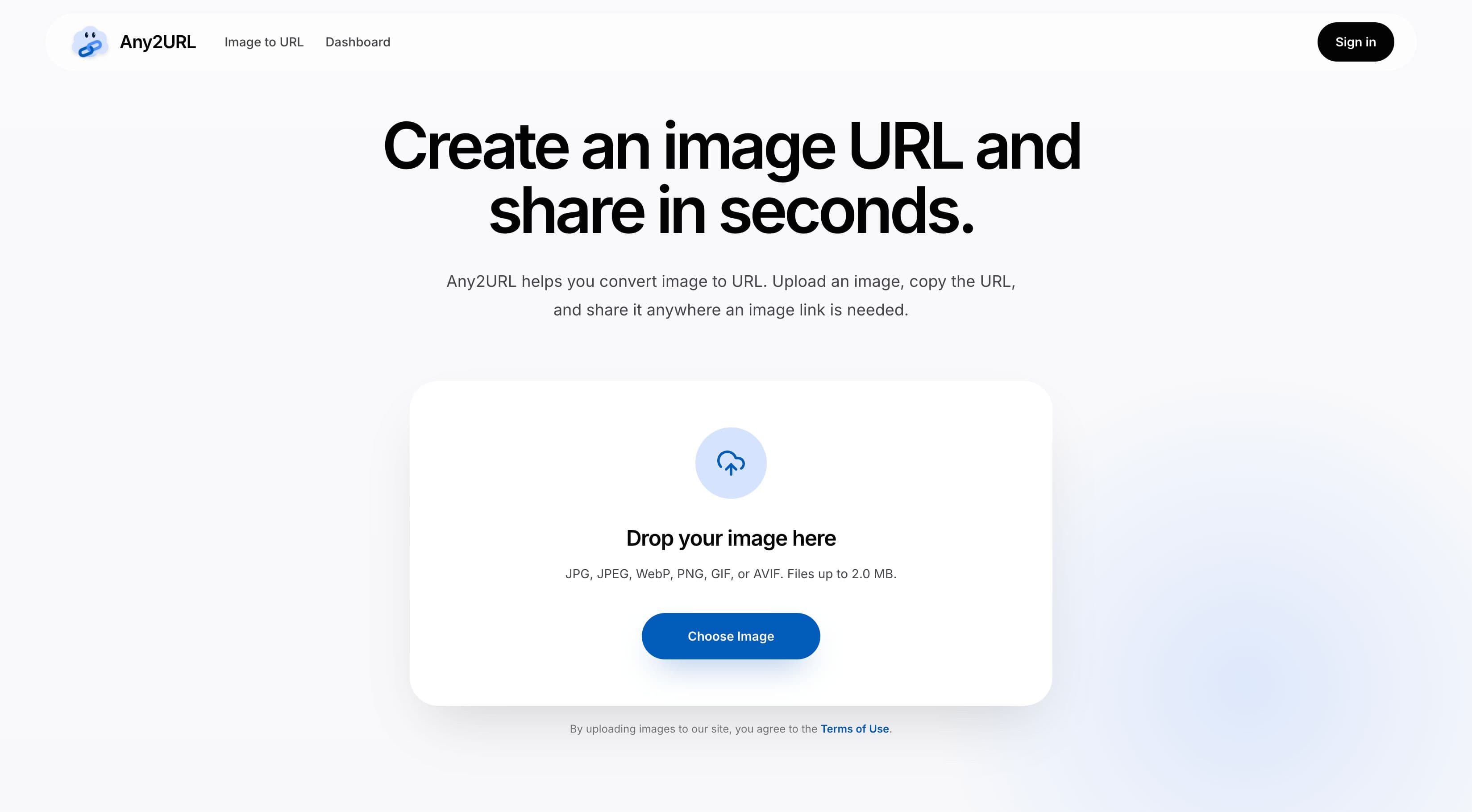 Any2URL screenshot 1
