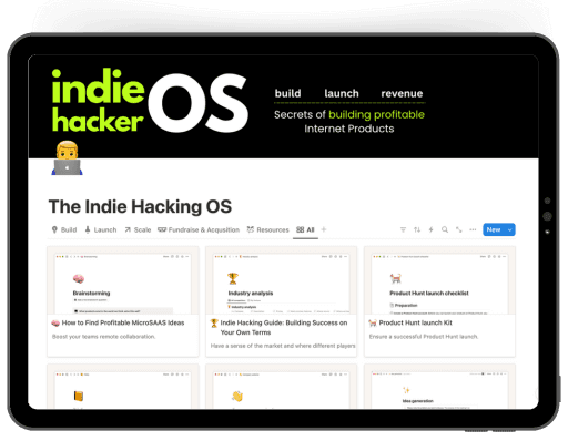 IndieHacker OS screenshot 1