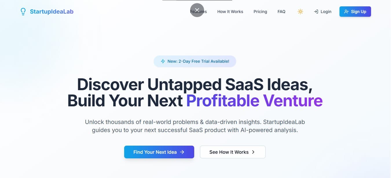 StartupIdeaLab screenshot 1