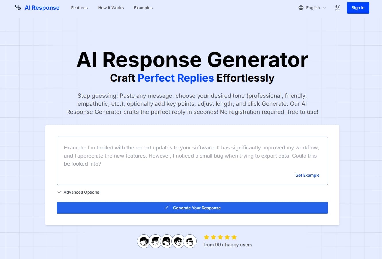 AI Response Generator screenshot 1