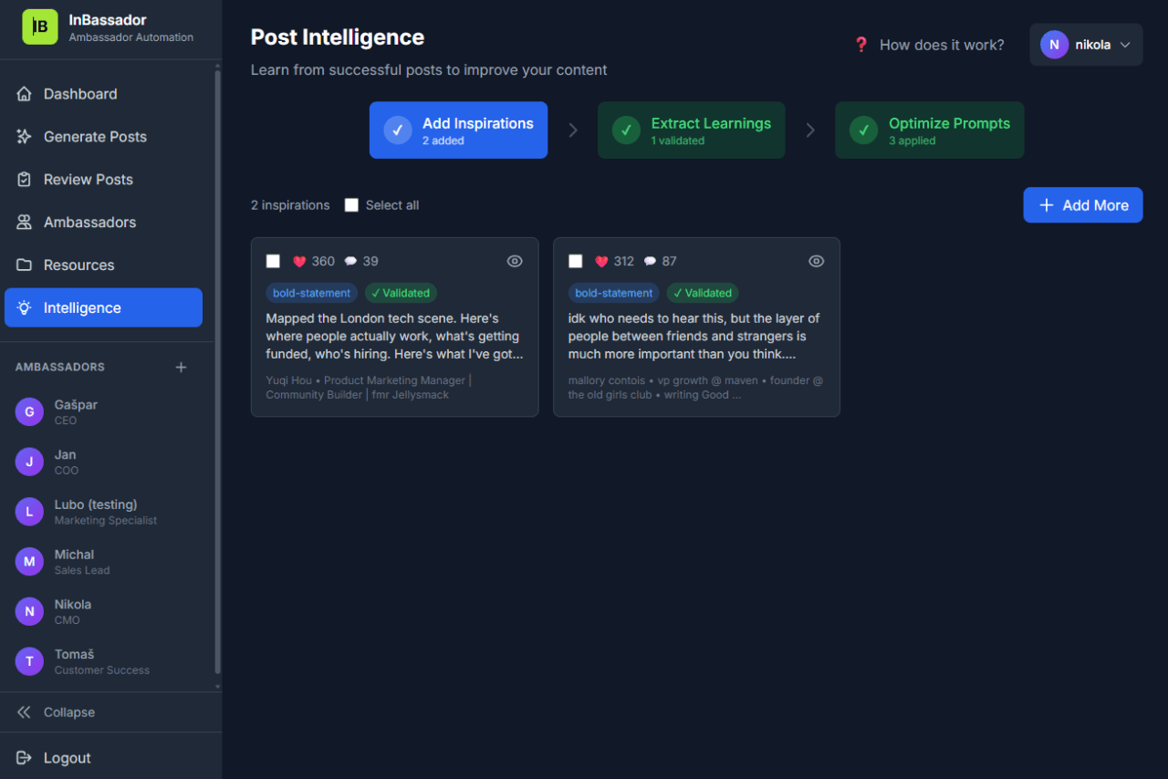 InBassador screenshot 1