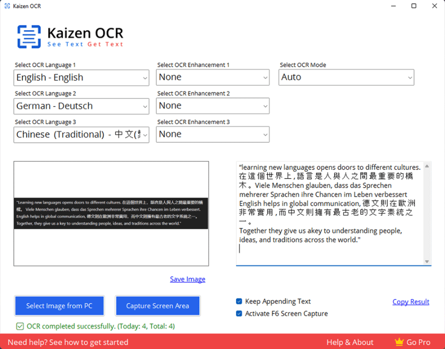 Kaizen OCR screenshot 1
