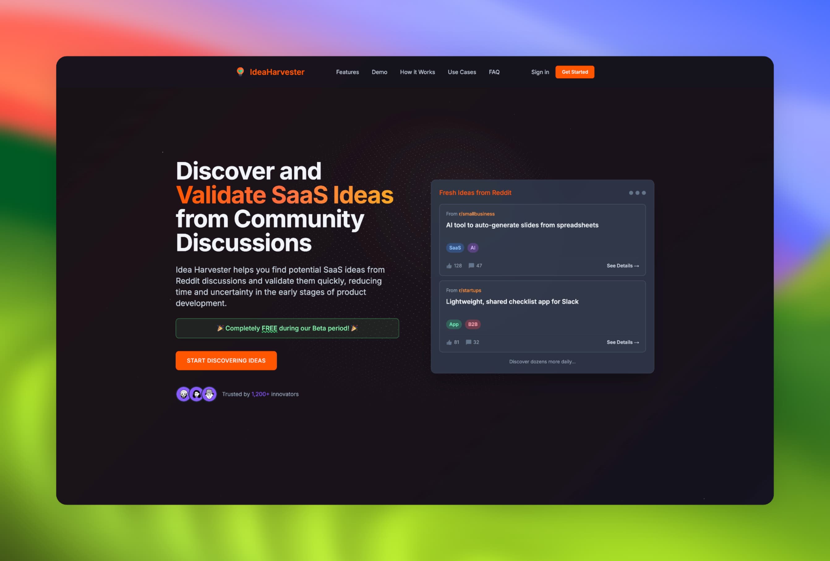 Idea Harvester screenshot 1