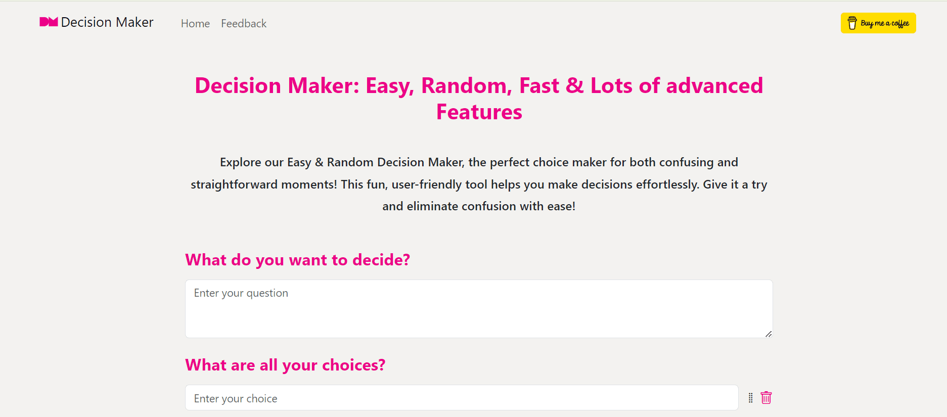 Decision Maker screenshot 1
