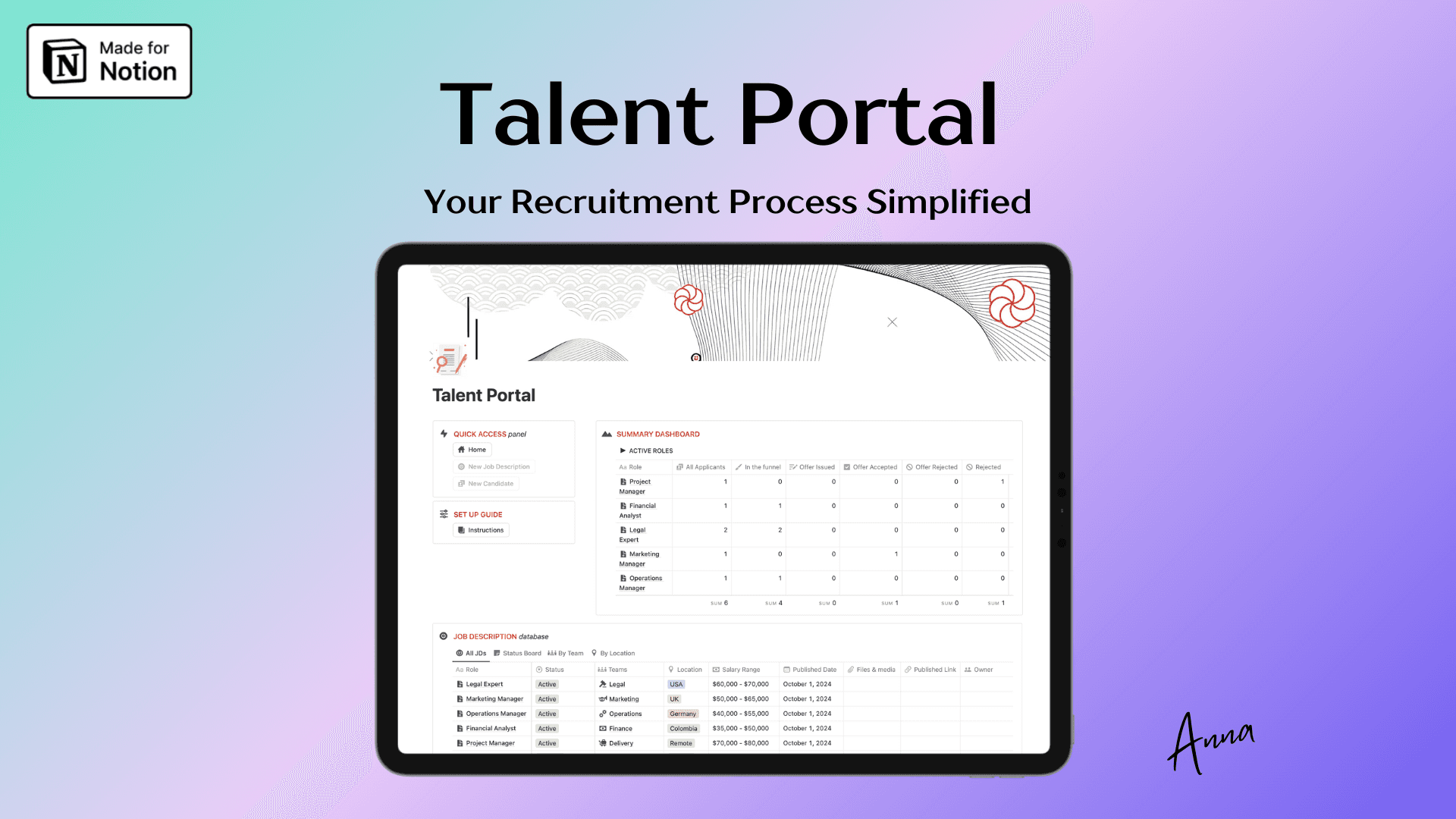 Talent Portal screenshot 1