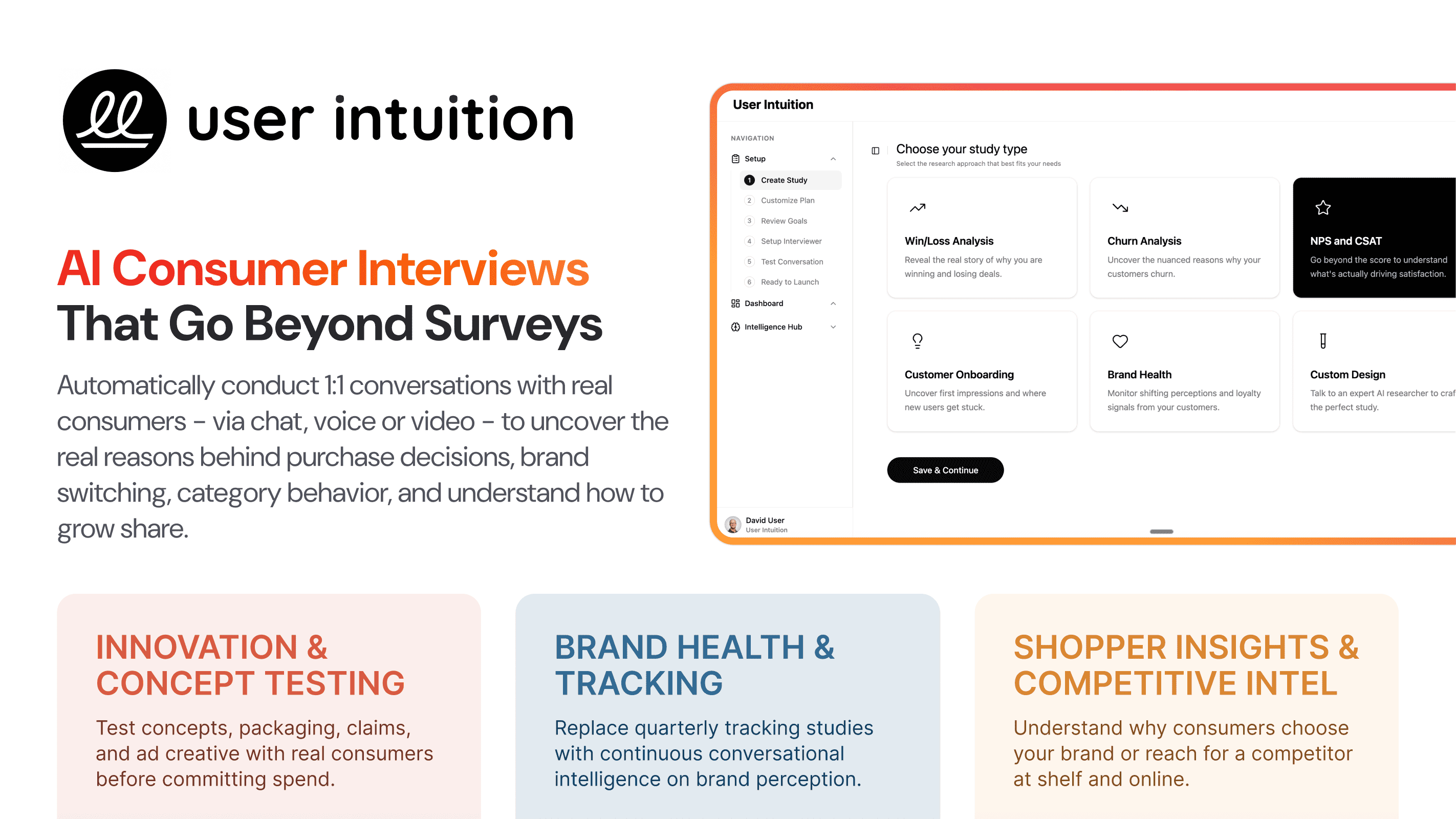 User Intuition screenshot 1