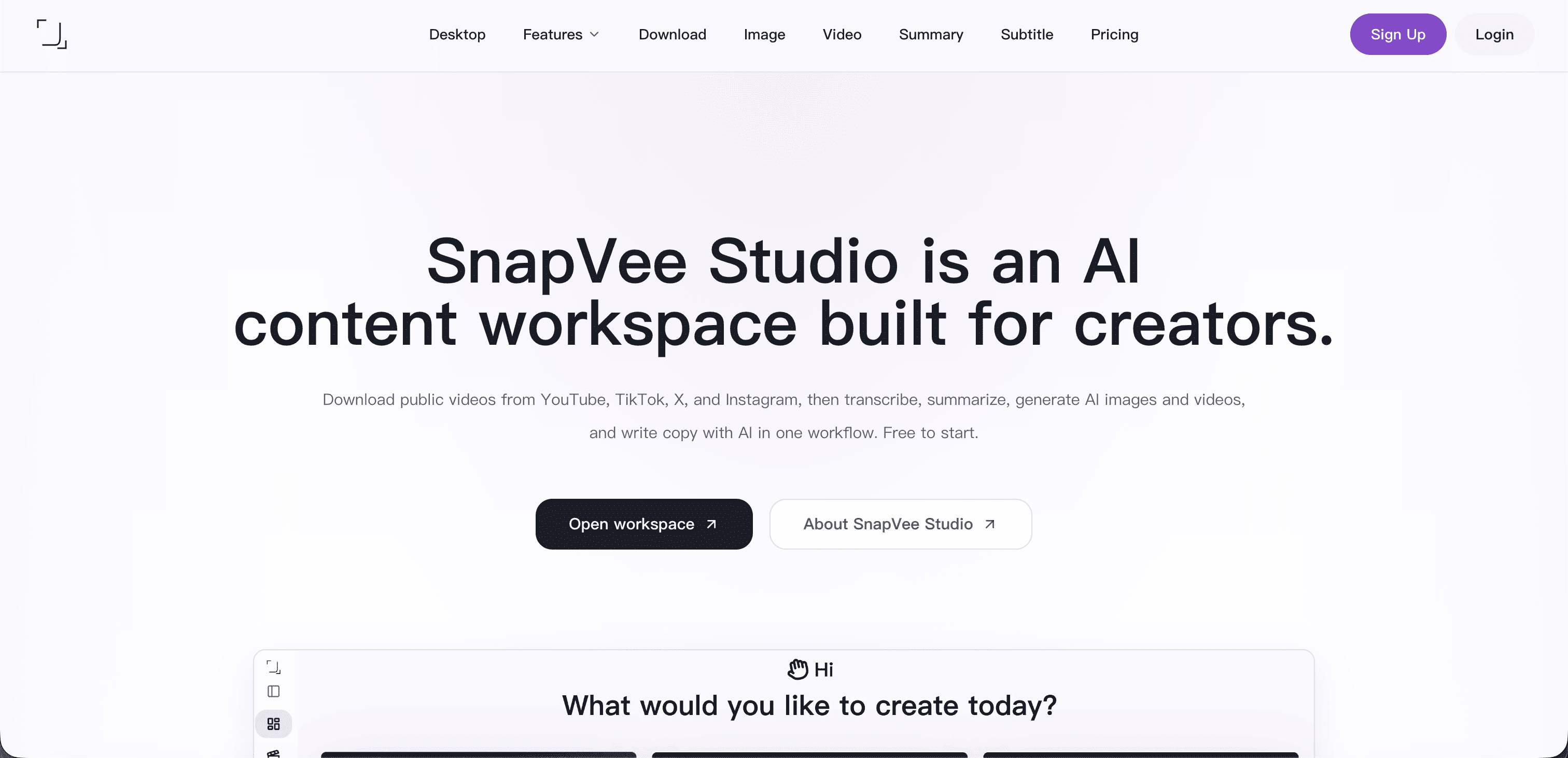 SnapVee Studio screenshot 1