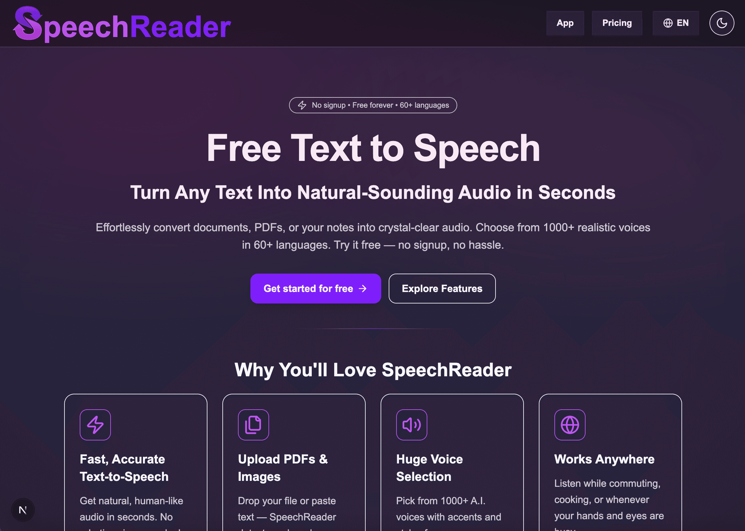 SpeechReader screenshot 1