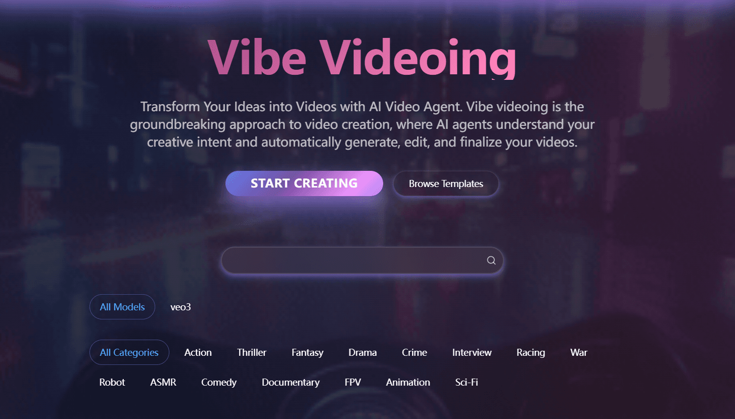 Vibe Videoing screenshot 1