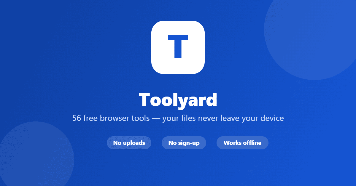 Toolyard screenshot 1