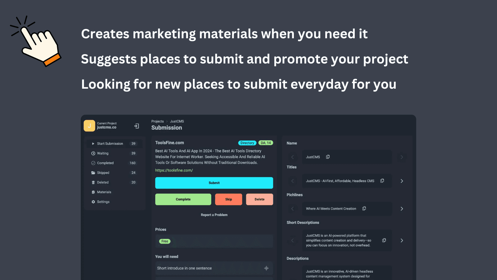 HypeDesk screenshot 1
