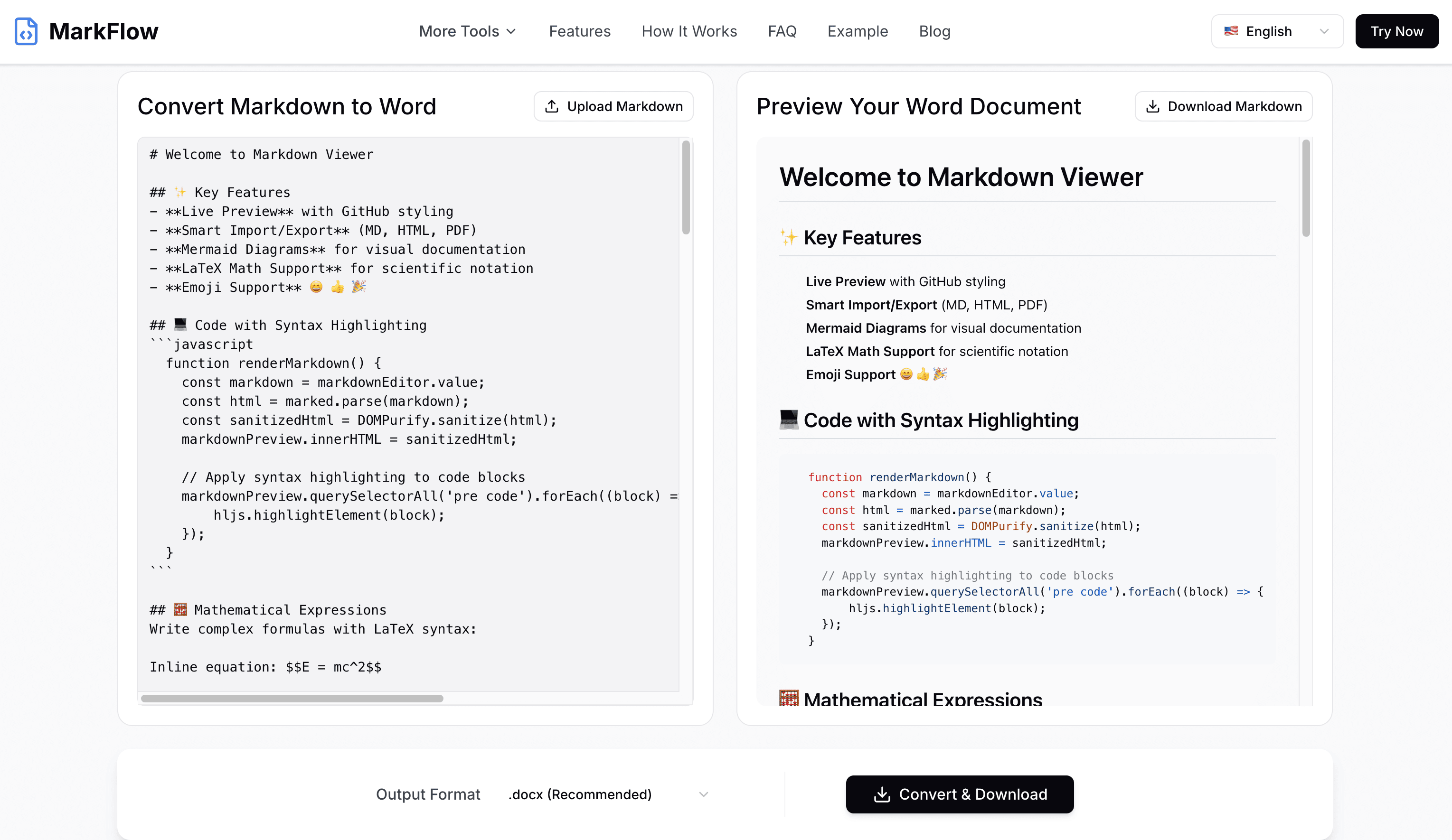 MarkFlow screenshot 1