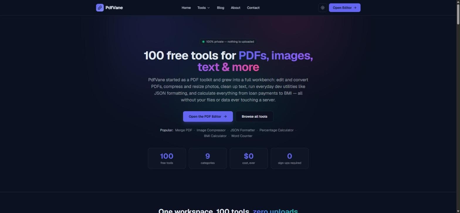 PdfVane screenshot 1