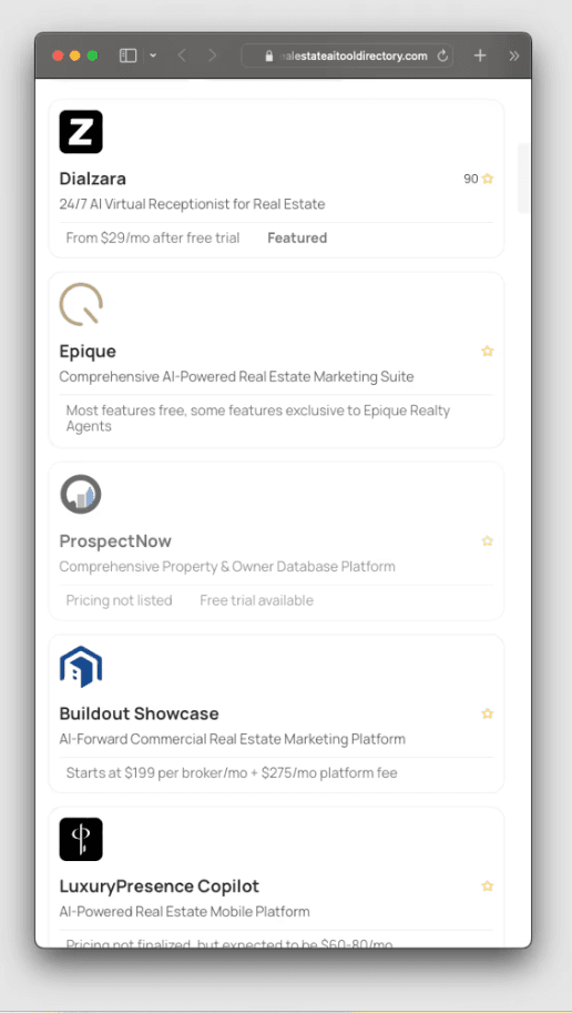 Real Estate AI Tools screenshot 1