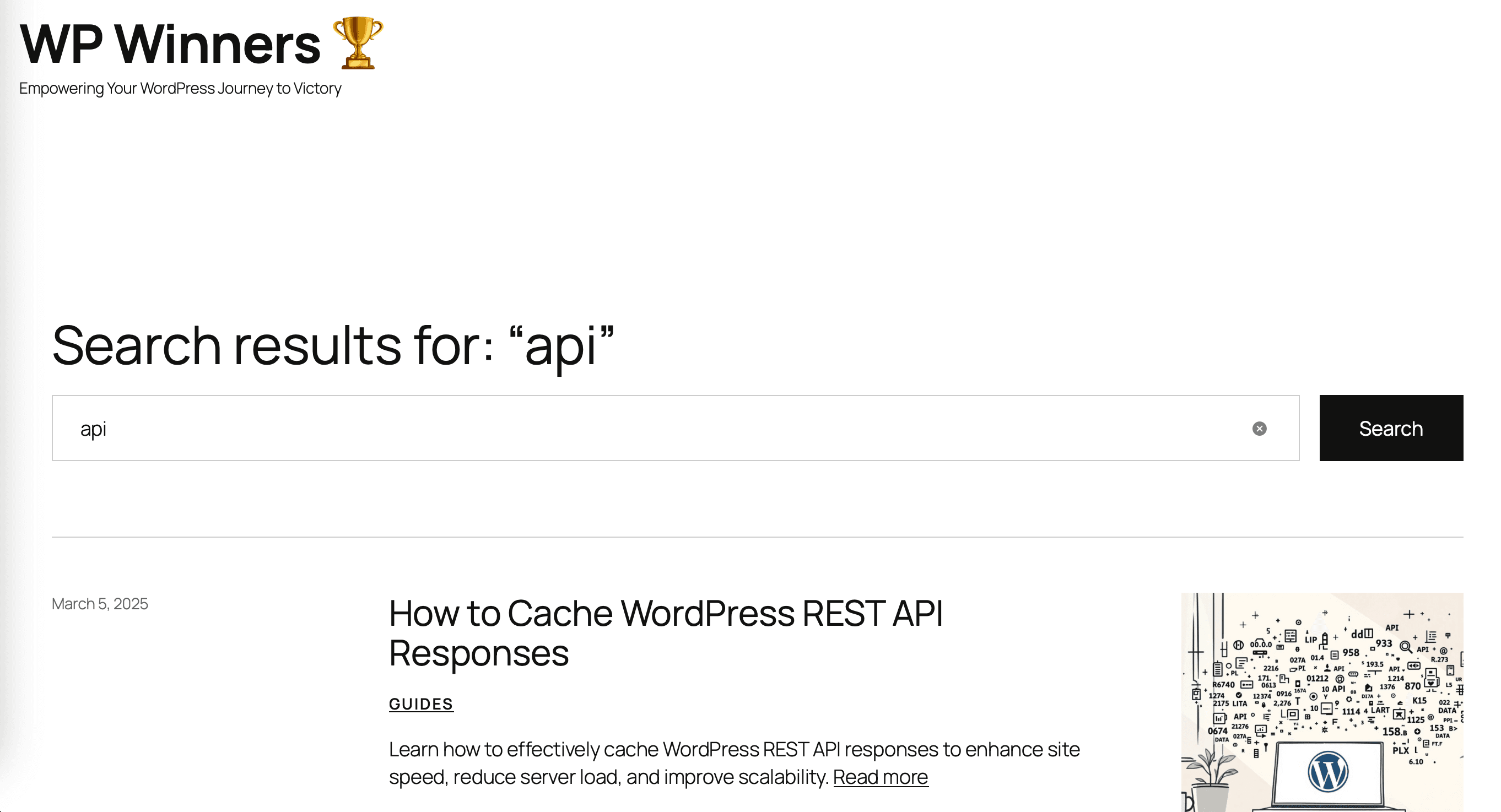 WP Winners 🏆 screenshot 1