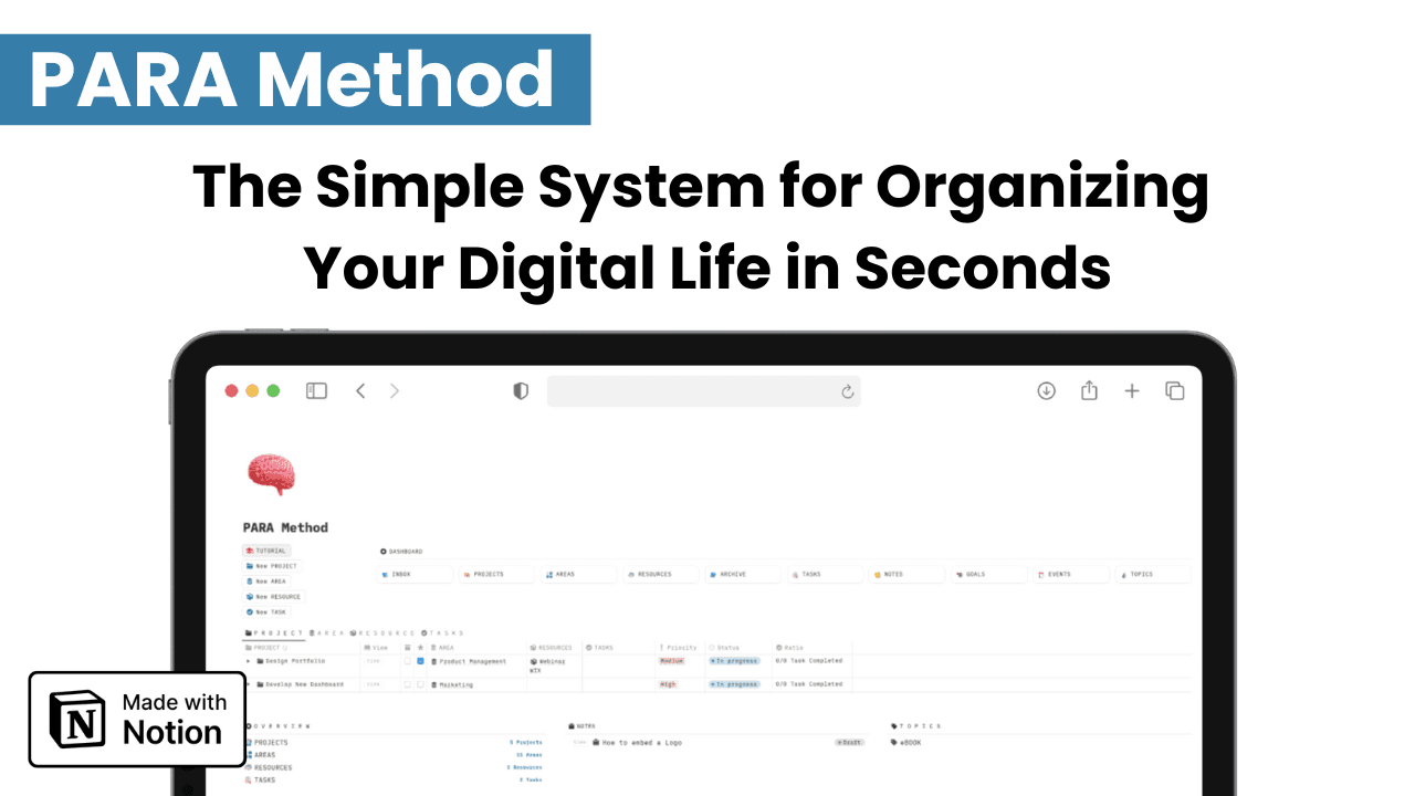 PARA Method screenshot 1